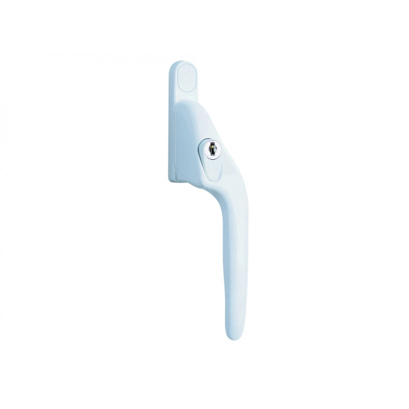 Yale Locks P-YWHLCK40R-WH White Offset Locking PVCu Window Handle Right Yale Locks P-YWHLCK40R-WH White Offset Locking PVCu Window Handle Right