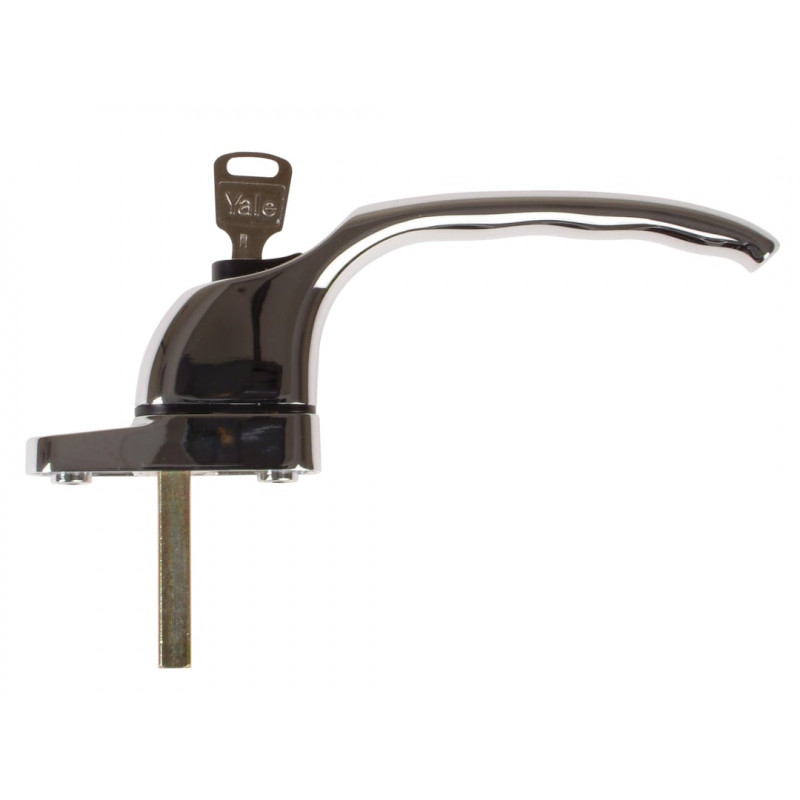 Yale Locks P-YWHLCK40N-PC PVCu Window Handle Polished Chrome Finish Yale Locks P-YWHLCK40N-PC PVCu Window Handle Polished Chrome Finish