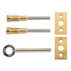 Yale Locks V-8013-2-PL 8013 Dual Screw Window Lock Brass Finish Pack of 2