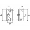 Yale Locks V-8K118-4-EB 8K118 Economy Window Lock Electro Brass Finish Pack of 4 Visi