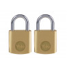 Yale Locks Y110B/20/111/2 Brass Padlock 20mm (2 Pack)