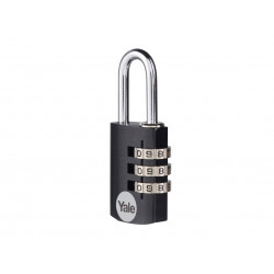 Yale Locks YE3CB/20/121/1/BK Aluminium Combination Padlock 20mm Black