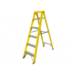 Zarges 300516 Fibreglass Swingback Steps Open, 1.60m Closed 1.78m 6 Rungs