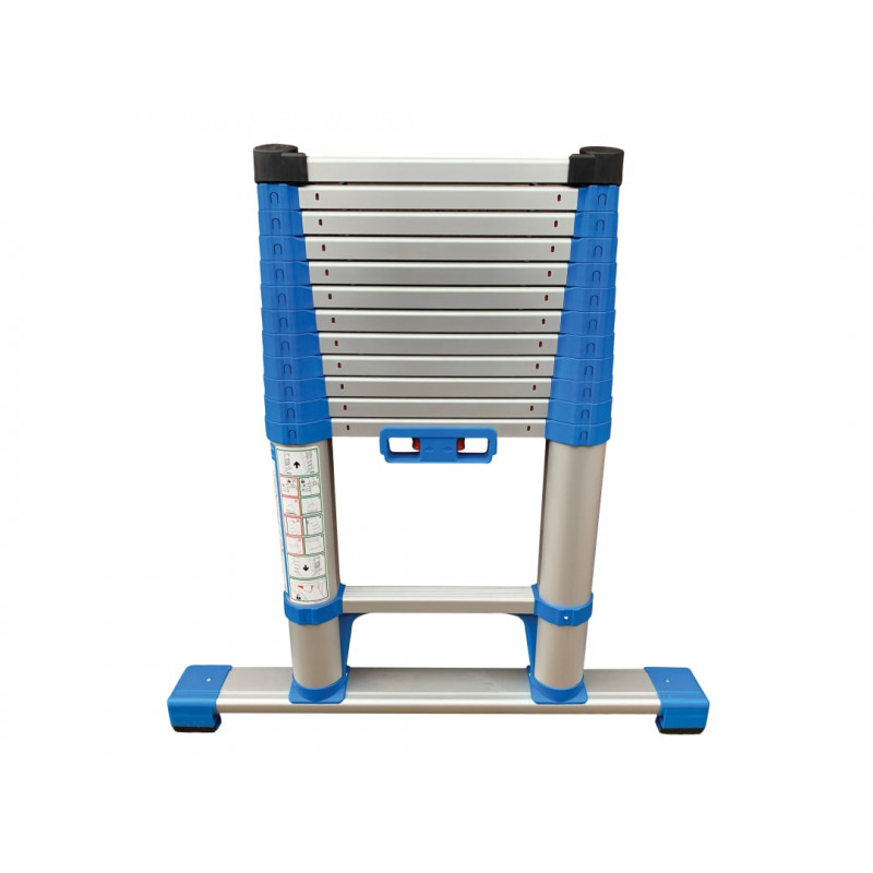Zarges 40401 Compactstep L Telescopic Ladder & Stabiliser Bar 3.8m Zarges 40401 Compactstep L Telescopic Ladder & Stabiliser Bar 3.8m