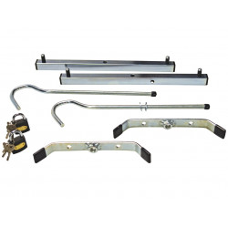 Zarges 40980B Roof Rack Clamps C/W 2 Padlocks - 1 Pair