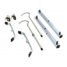 Zarges 40980B Roof Rack Clamps C/W 2 Padlocks - 1 Pair