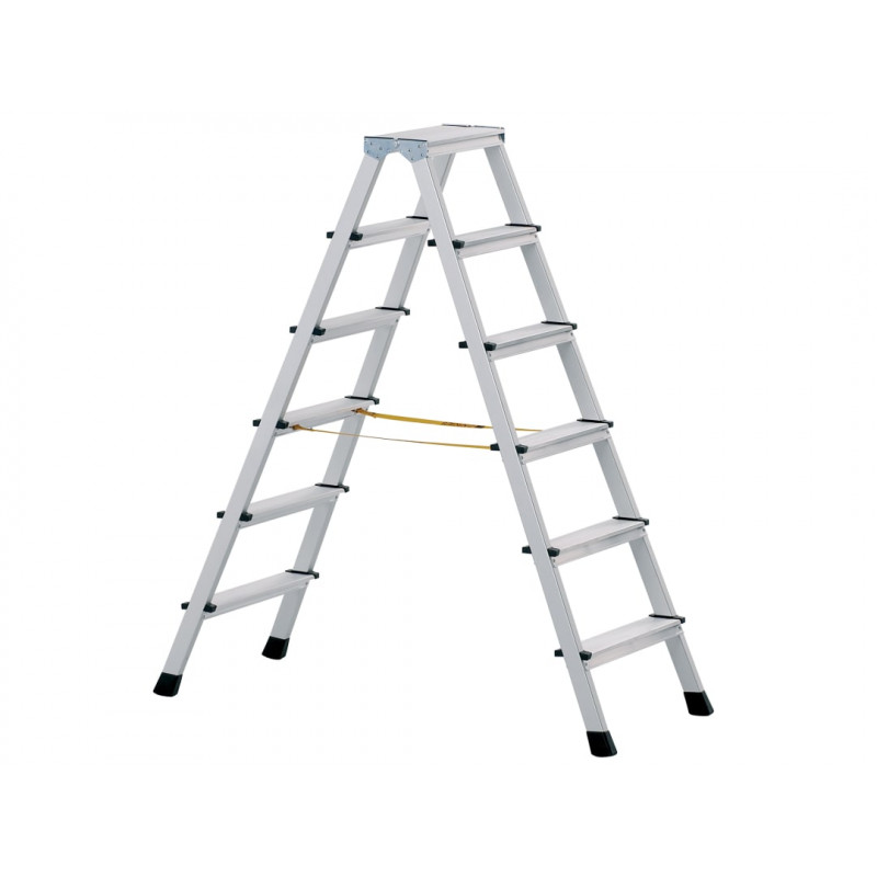 Zarges 41264 Anodised Double-Sided Steps, Open 0.95m 2 x 4 Rungs
