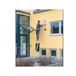 Zarges 41547 Industrial Single Aluminium Ladder 2.21m 7 Rungs