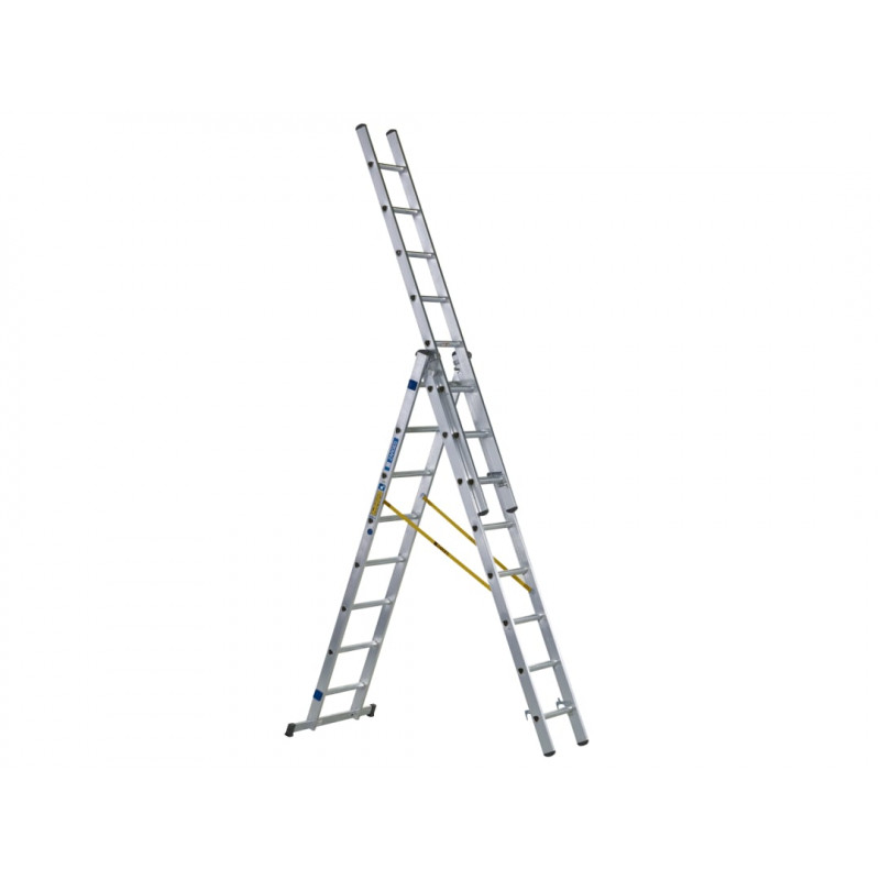 Zarges 44838 D-Rung Combination Ladder 3-Part 3 x 8 Rungs Zarges 44838 D-Rung Combination Ladder 3-Part 3 x 8 Rungs