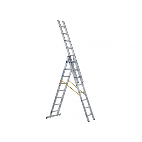 Zarges 44838 D-Rung Combination Ladder 3-Part 3 x 8 Rungs