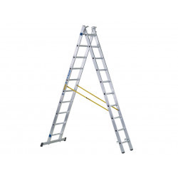 Zarges 44840 D-Rung Combination Ladder 3-Part 3 x 10 Rungs
