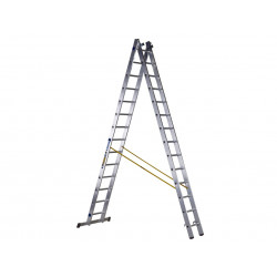 Zarges 44844 D-Rung Combination Ladder 3-Part 3 x 14 Rungs