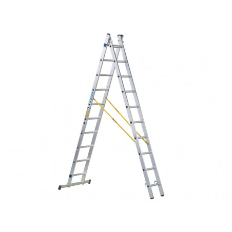 Zarges 44874 D-Rung Combination Ladder 2-Part 2 x 14 Rungs