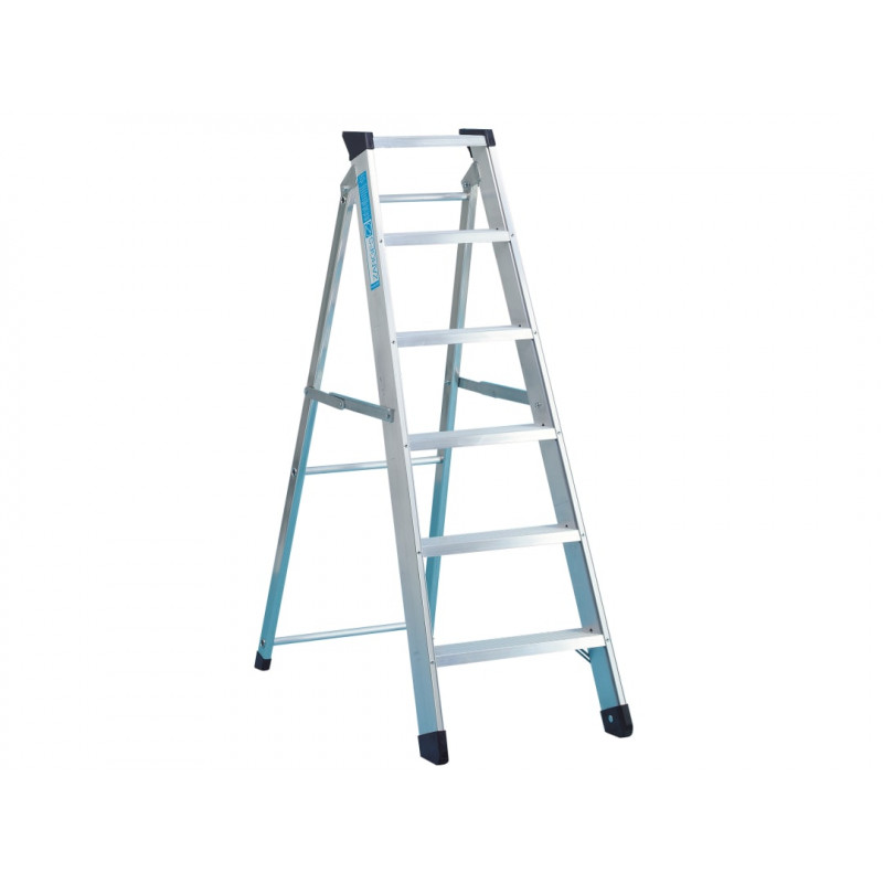 Zarges 49607 Industrial Swingback Steps, Open 1.51m Closed 1.66m 7 Rungs Zarges 49607 Industrial Swingback Steps, Open 1.51m Closed 1.66m 7 Rungs