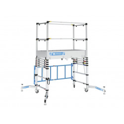 Zarges TT002 Teletower Aluminium Telescopic Scaffold Tower with Toeboards