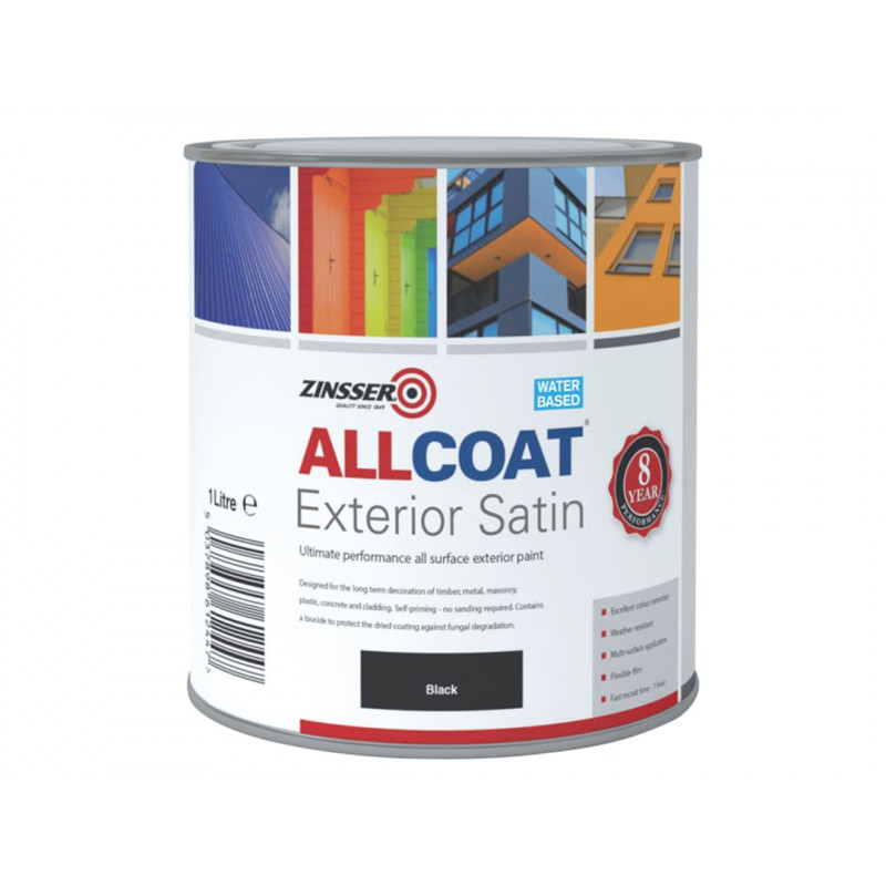 Zinsser ZN7200003D1 AllCoat® Exterior Black 1 litre Zinsser ZN7200003D1 AllCoat® Exterior Black 1 litre