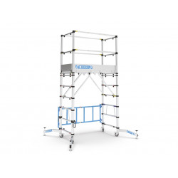 Zarges TT002 Teletower Aluminium Telescopic Scaffold Tower with Toeboards