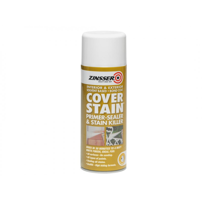 Zinsser ZN7140001E8 Cover Stain® Primer - Sealer Aerosol 400ml Zinsser ZN7140001E8 Cover Stain® Primer - Sealer Aerosol 400ml