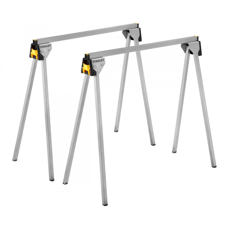 Stanley Folding Sawhorses (Twin Pack) - STST81337-1 Stanley Folding Sawhorses (Twin Pack) - STST81337-1
