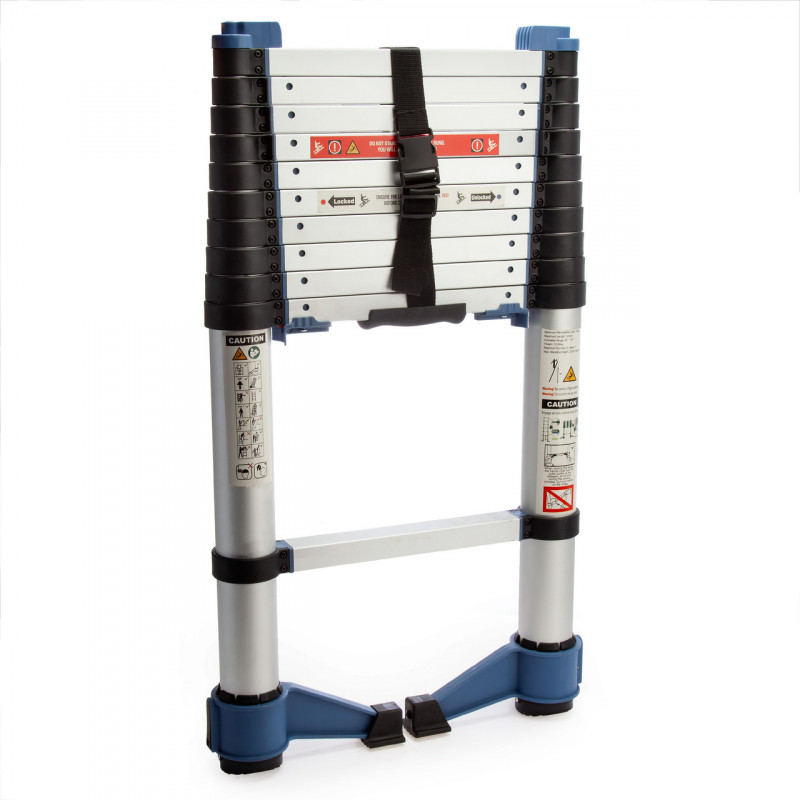 BuildCraft SR10102 TaskLadder Soft Close Telescopic Ladder with Folding Feet 3.2m BuildCraft SR10102 TaskLadder Soft Close Telescopic Ladder with Folding Feet 3.2m