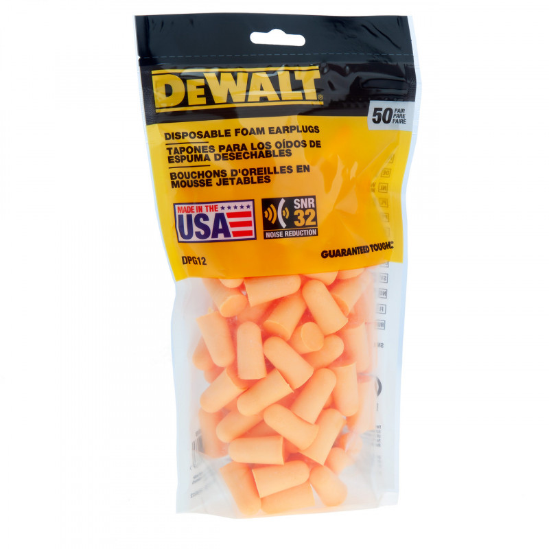 DeWalt DPG12BG50-EU Foam Earplugs (50 Pack) DeWalt DPG12BG50-EU Foam Earplugs (50 Pack)