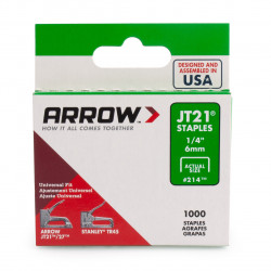 Arrow JT21 Staples 6mm (1000 Pack) - A214