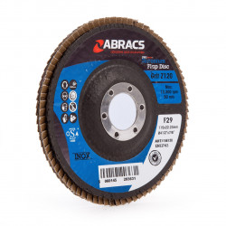 Abracs Flap Disc 115mm 120 Grit (5 Pack) - ABFZ115B0120