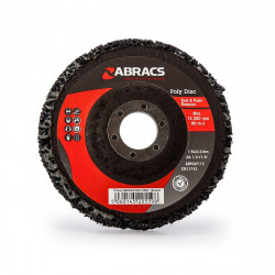 Abracs ABPOLY115 Black Poly Disc - ABPOLY115