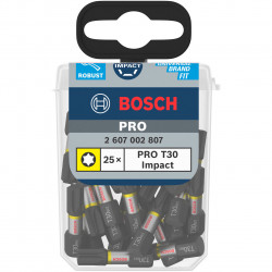 Bosch T30 Impact Bits 25mm (25-Pack) - 2607002807