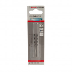 Bosch Drill Bit 2.5x30mm (2 Pack) - 2608577156