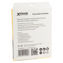 XTrade MBMWSET-8 Multi-Tool Blades for Wood & Metal (Pack of 8)