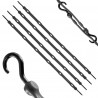 Perfect Bungee Cords 36" Black (4-Pack) - AS36BK4PK-BXST