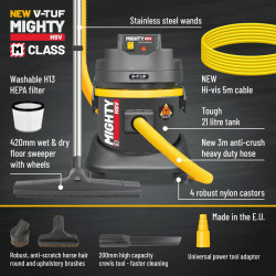 V-TUF Mighty M-Class Wet/Dry Vacuum - MIGHTYHSV110