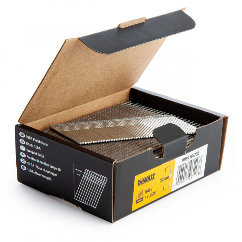 Dewalt DNBA1632 16GA Angled Finish Nails - DNBA1632