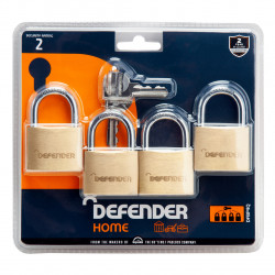 Squire Defender Padlock DFBP4Q (4 Pack)