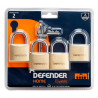 Squire Defender Padlock DFBP4Q (4 Pack)
