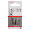 Bosch 2607001558 Extra Hard Screwdriver Bit PZ2 × 25mm (Pack of 3)