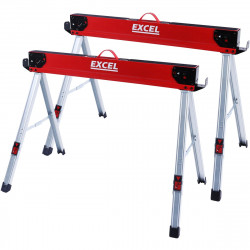 Excel 8502 Folding Sawhorses - Twin Pack