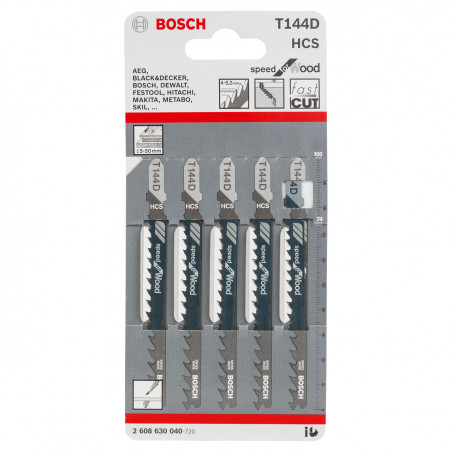 Bosch T144D Jigsaw Blades - 2608630040