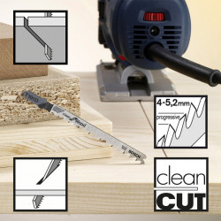 Bosch T101D Jigsaw Blades 100mm (5 Pack) - 2608630032