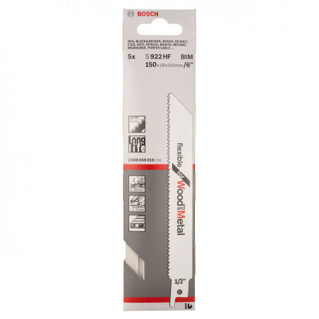 Bosch S922HF Reciprocating Saw Blades - 2608656016